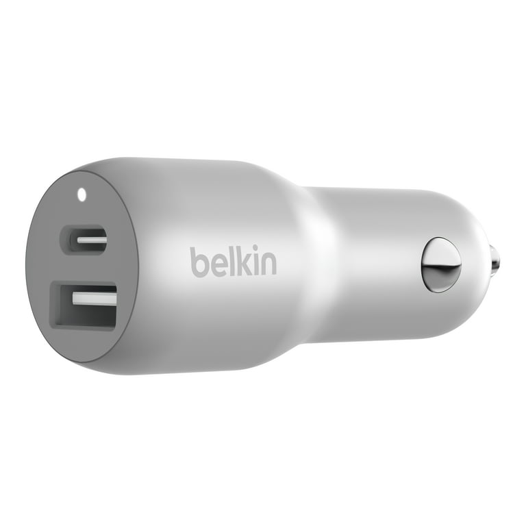 Belkin chargeur voiture double - USB A - 24W + Câble USB-A vers