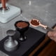 thumbnail image 4 of Juego de cucharas medidoras de oro rosa con mangos de madera | Utensilios de cocina de acero inoxidable de 1 pieza para hornear y cocinar | Superficies pulidas de grado alimenticio, aptas para, 4 of 6