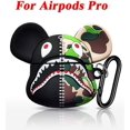 thumbnail image 3 of Compatible con Airpods Pro Case Cute, diseño de dibujos animados 3D de silicona para Airpods Pro Case para niños/niñas/adolescentes (lindo tiburón), 3 of 5