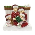 thumbnail image 5 of Personalized Red Pajamas Family of 5 Christmas Ornament 2024 - Our First Christmas Together Ornament, 5 of 10
