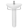 thumbnail image 2 of American Standard 0268.004.020 White Vitreous China Wall Mounted Pedestal Sink, 2 of 4