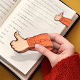 thumbnail image 2 of Thumb Up Shaped Leather Magnetic Bookmarks Page Marker Clip Thoughtful Present For Book Lover Student Teacher Reader, 2 of 5