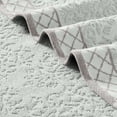 thumbnail image 4 of Modern Threads Damask Jacquard 6-Piece Cotton Bath Towel Set with Embellished Borders, Light Blue, 4 of 4