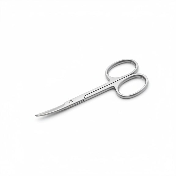 SZCO 3.5" Curved Cuticle Scissors Professional Stainless Steel, Cuticle Cutter Small Scissors for Women