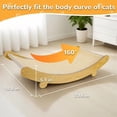 thumbnail image 2 of ShadeMart Wooden Cat Scratcher Bed with Sisal Post & Napping Lounge - Multi-Functional Furniture Protector for Cats & Small Pets, 2 of 6