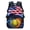 Blue Lightning Bolt Design, variant on Blue Lightning Bolt Design 17 Inch Backpack for Boys, Polyester Fabric Durable Large Capacity School Backpack for Camping