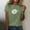 A16 Army Green Women'S T-Shirts, variant on Women's T-Shirts Casual Nature Botanical Plant Graphic Print Crewneck Short Sleeve Tops Regular Fit Retro Summer Holiday Clothing Basic Tees Classic Shirts