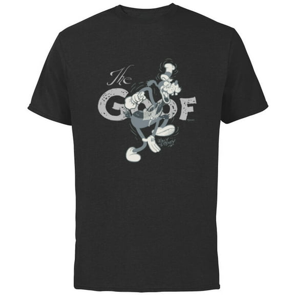 Disney 100 Goofy The Goof Walt Disney Retro Vintage D100 - Short Sleeve Cotton T-Shirt for Adults - Customized-Black