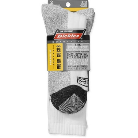 Dickies Men's Shin Crew Socks, 2 Pack