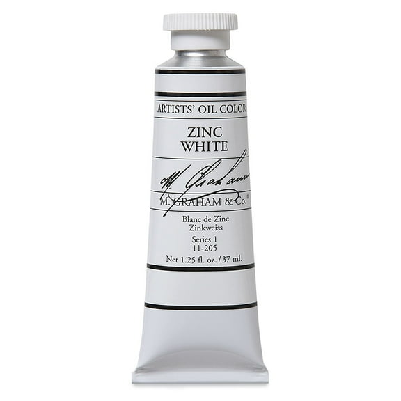 M. Graham Artists' Oil Color - Zinc White, 37 ml tube