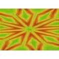 thumbnail image 1 of Ahgly Company Machine Washable Indoor Rectangle Transitional Neon Orange Area Rugs, 4' x 6', 1 of 1