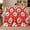 Cherry Lace Circles Red, variant on Red Floral Autumn Pumpkin, Festive Halloween Scene, Warm Flannel Blanket for Living Room and Family Room with Detailed Artwork, Art Lovers Halloween Gift, Festive Home Decor