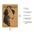 thumbnail image 2 of Ali Baba - Cover Illustration for The Forty Thieves - Vintage Art Nouveau Poster by Aubrey Vincent Beardsley c.1897 - 8 x 12 inch Vintage Wood Art Sign, 2 of 4