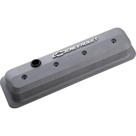 Proform 141-842 Die-Cast Slant-Edge Valve Covers Gray w/ Raised Chevrolet&Bowtie Fits select: 1988-2000 CHEVROLET GMT-400, 1995-2000 CHEVROLET TAHOE