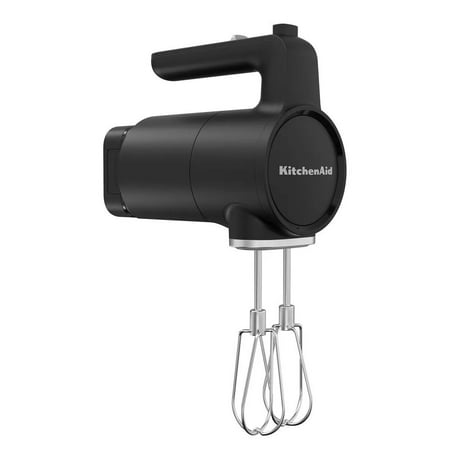 KitchenAid - Go Cordless Hand Mixer with Battery - Black