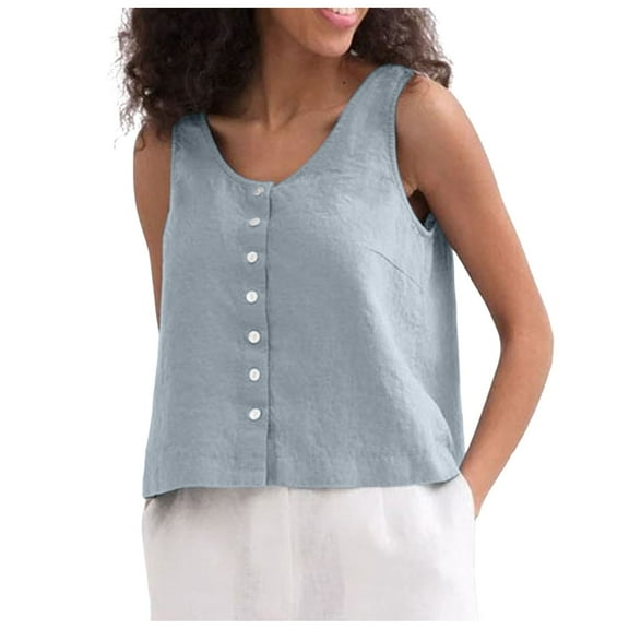 Razzly Women Training Performer Top 2 Lane Top Crop Top Set 3x Tops for Women 3xl Fashion Women Dresses Athletic Womens Tops 3x Sleeveless Sleep Shorts Women Camisole Women Loose Lazy Button(Blue,M)