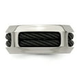 thumbnail image 5 of Edward Mirell Stainless Steel & Black Ti Cable 10.75mm Band EMR219, 5 of 5