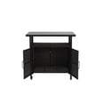 thumbnail image 2 of CQSXDA Outdoor Wicker Bar Cart with Wheels in Natural Brown, Rolling Rattan Beverage Serving Table for Porch and Poolside Parties, 2 of 12