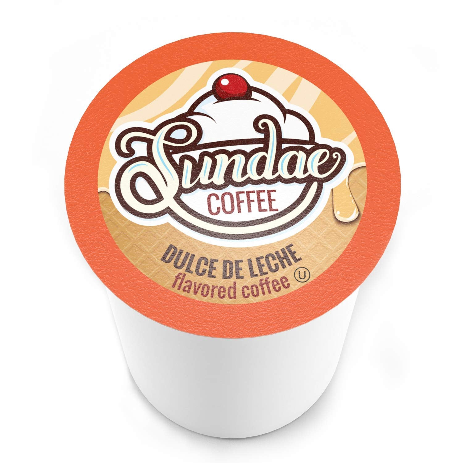 Sundae Ice Cream Flavored Coffee Pods Compatible with Keurig 2.0, Dulce de Leche 48 Count