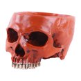 thumbnail image 4 of Maceta de resina con forma de calavera para Halloween escultura de esqueleto maceta de flor de escritorio, 4 of 9