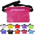 thumbnail image 2 of Clear Waist Bag Adjustable Waterproof Pouch Fanny Pack Phone Dry Bag for Swim, 2 of 6