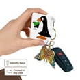 thumbnail image 3 of 3dRose, Funny Cute Penguin Drinking Margarita Cartoon, set of 4 Key Chains, 3 of 7