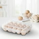 thumbnail image 3 of Organizador de frigorífico de plástico apilable para huevos apilables con asa para almacenamiento en la cocina, 3 of 4