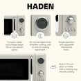 thumbnail image 3 of Haden Four à Micro-Ondes 700 Watts 0.7 Pied Cube avec Commandes Numériques, Pâte/chrome, 3 of 8