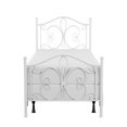 thumbnail image 2 of Hillsdale Furniture Ruby Textured White Metal Scroll Twin Bed, 2 of 12