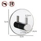 thumbnail image 2 of Gancho adhesivo circular, gancho de pared de acero inoxidable resistente al agua, utilizado para colgar abrigos, ropa y toallas, 2 of 6