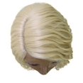 thumbnail image 7 of LUXLUXE Raven Wavy Layer 24 in Long L Part Wig, Heat Resistant Fibers,Light Blonde, 7 of 7