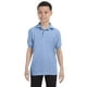 thumbnail image 1 of Polo de punto de jersey EcoSmart® para jóvenes 50/50 AZUL CLARO M hanes 054Y, 1 of 1