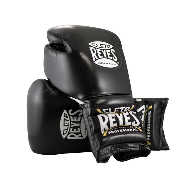 Cleto Reyes, Training Gloves with Laces, 16oz, Black Nylon