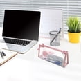 thumbnail image 2 of Anuirheih Pencil Bag with Zipper, Pencil Bag, Pen Bag, Clear Bag, Multifunctional Organizer Bag, Clear Travel Cosmetic Bag, Multifunctional Office, College , Adult Teen Gift(Light-Pink), 2 of 6