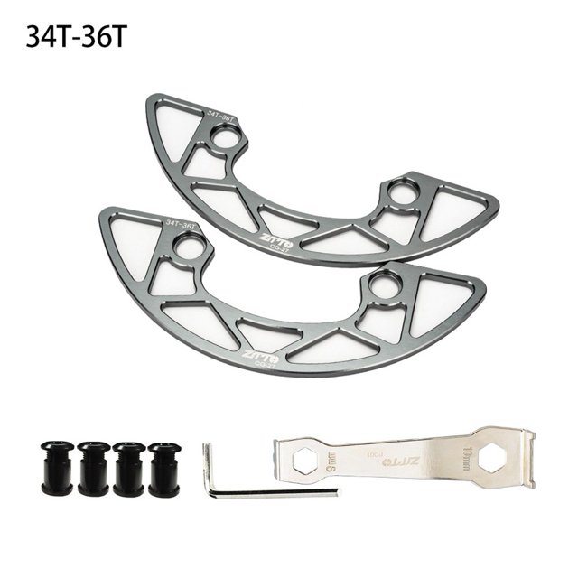 Mosiee 1 Set Bike Chainring Guard 104 -Bcd Bicycle Chain Ring Protector Cover 30-40T Sprocket Aluminum Alloy Bicycle Part