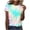 Blue#03, variant on Ombre Shirts for Women Fashion Summer Short Sleeve Crewneck Tie Dye Gradient Color Printed Tunic Blouse Loose Fit Casual Dressy Graphic Tees Tops Yellow#02 XXXL