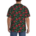 thumbnail image 3 of Kdxio Men's Hawaiian Shirt for Men Short Sleeve Shirt Ladybugs In Love Summer Casual Holiday Beach Button Down T-Shirts, 3 of 5