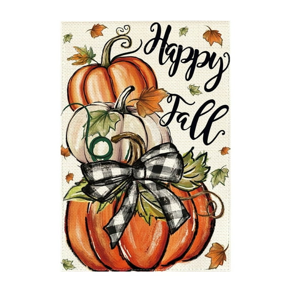 TanSiDing 1pcs Personalized Thanksgiving Garden Flag Outdoor Decor Holiday Welcome Banner for Porch Yard Party