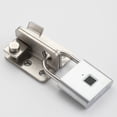 thumbnail image 3 of Fingerprint Smart Padlock Security Lockers With Stainless Steel Door Latch Silver, 3 of 8