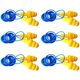 thumbnail image 1 of Tapones para los oídos de silicona de 6 uds, tapones para los oídos con reducción de ruido y protección auditiva para, 1 of 5