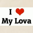 thumbnail image 2 of CafePress - I Love My Lova Tote Bag - Unisex Canvas Tote Bag, Beige, 1-Piece, 2 of 7
