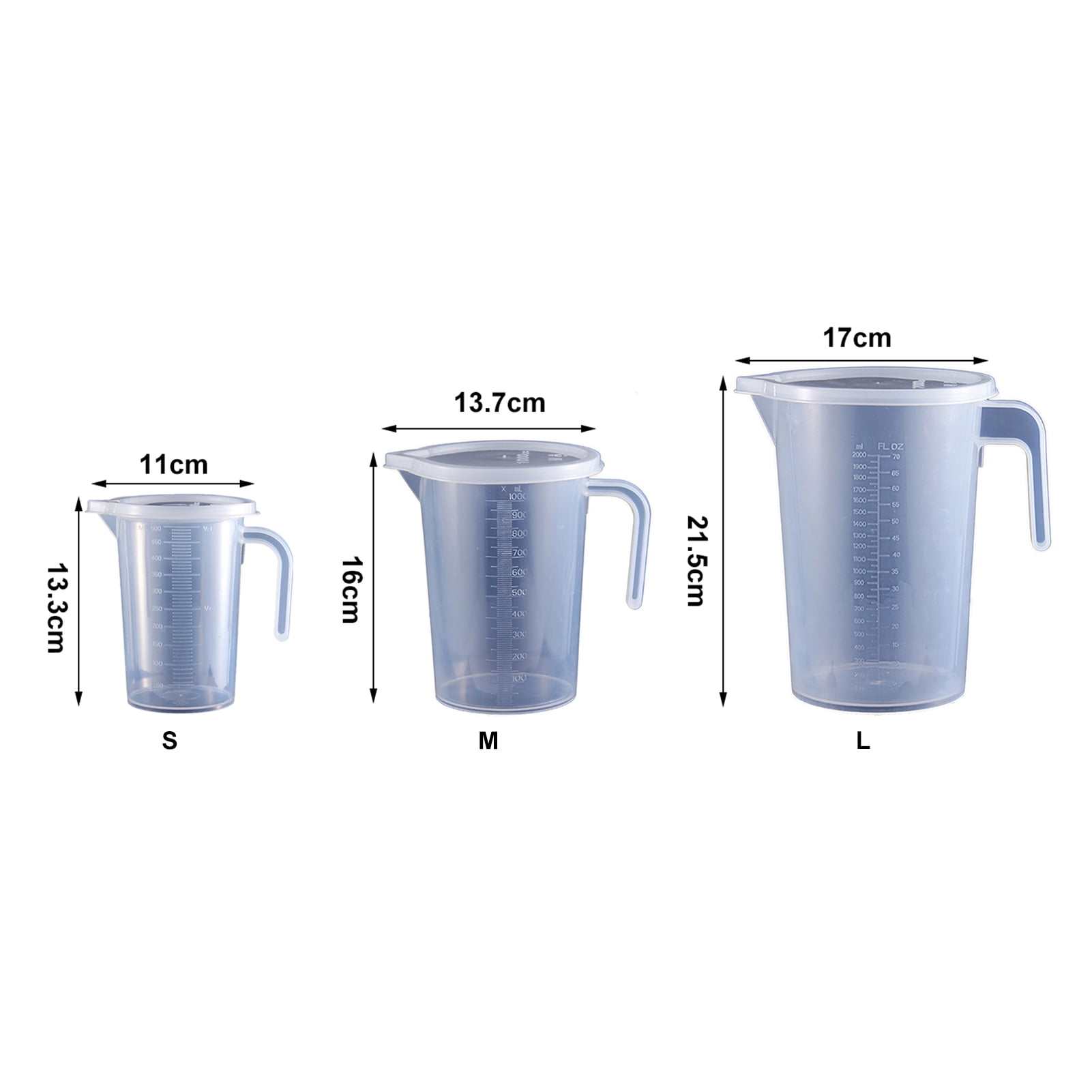 DOITOOL 4Pcs Stainless Steel Measuring Cup 40ml Graduated Medicine Cup  Liquid Measuring Jug with Scale Cooking Measure Cup for Baking Food Dry  Liquid