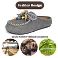 thumbnail image 3 of BERANMEY Cork Mules for Women Boho Slip-On Womens Mules with Memory Foam Comfort & Non-Slip Cork Sole Casual Indoor Outdoor Clogs for Women & Men, 3 of 7