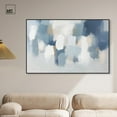 thumbnail image 3 of Dreaming Indigo I Canvas Blue Abstract Art by Art Remedy, Black Frame, 54" x 36", 3 of 7