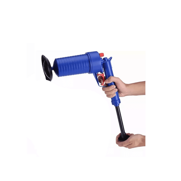 Para Baño Practico Pistola Destapa Caños De Aire Comprimido azul