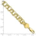 thumbnail image 2 of Auriga Fine Jewelry 10K Yellow Gold Triple Link Charm Bracelet 7" for Women, 2 of 5
