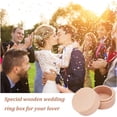 thumbnail image 6 of 3pcs 2x1.6 Inch Mini Round Wooden Box Small Storage Wooden Box Wedding Ring Jewelry Boxes DIY Storage Trinket Bearer Container, 6 of 7