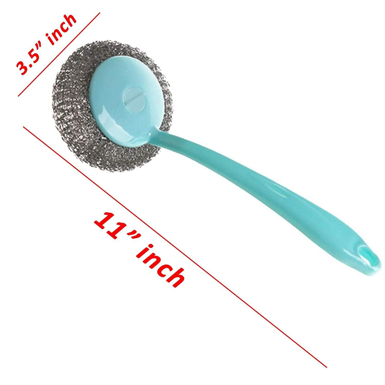 Replaceable Cleaning Brush With Refill Liquid Handle Scouring Pad Spon –  The Good Item