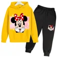 thumbnail image 3 of Nueva sudadera con capucha y pantalón de dibujos animados de Mickey y Minnie, conjunto para niños y niñas, primavera y otoño, conjunto de 2 piezas de sudadera con capucha para niños, ropa para bebés y, 3 of 5