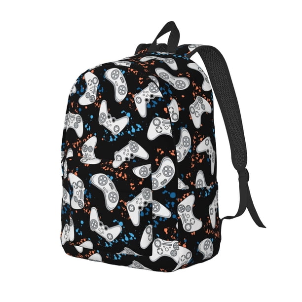 Easygdp Game Mochila de Lona Resistente para Laptop, Compatible con Laptops de 15 a 17 pulgadas, Ideal para Escuela, Trabajo y Viajes-Small